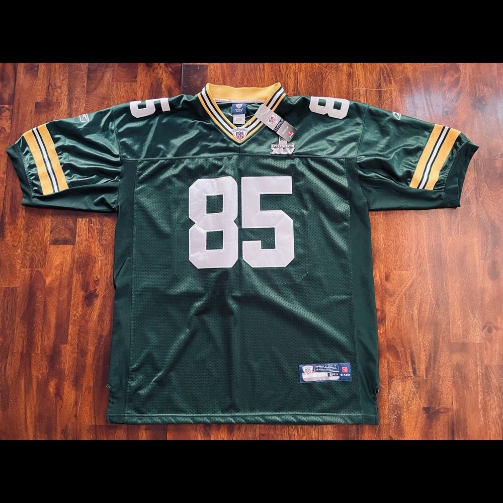 Jennings Green Bay Packer NFL ON FIELD Super Bowl Jersey Size 56 NWT